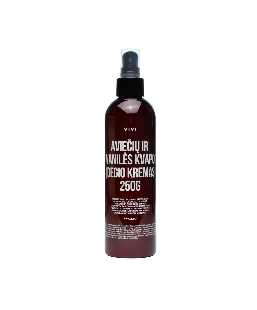 Tanning cream with raspberry and vanilla scent, 250g
