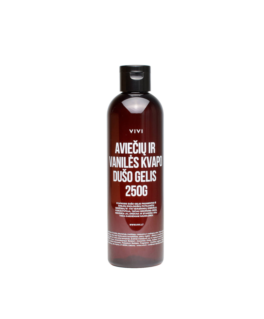 Blueberry and vanilla scented shower gel, 250g.